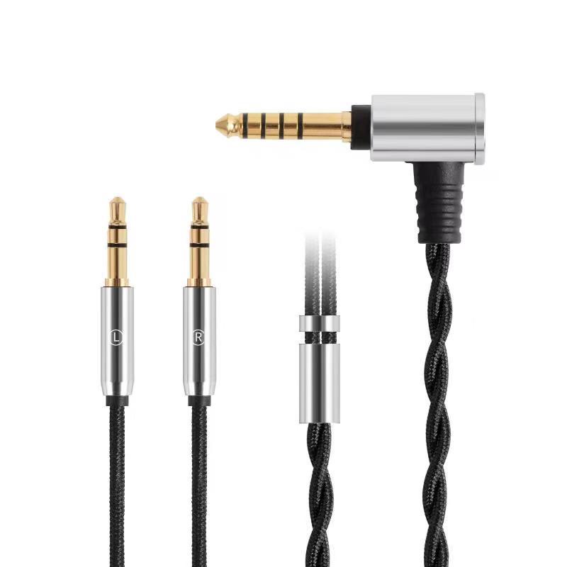 Kabel Audio 224 Core Ofc Hifi Keseimbangan Untuk Headphone Hifiman He1000 He6 Se He400 Sony Mdr-Z7 Z1R Denon 7100 Plug 3.5mm 4.4mm
