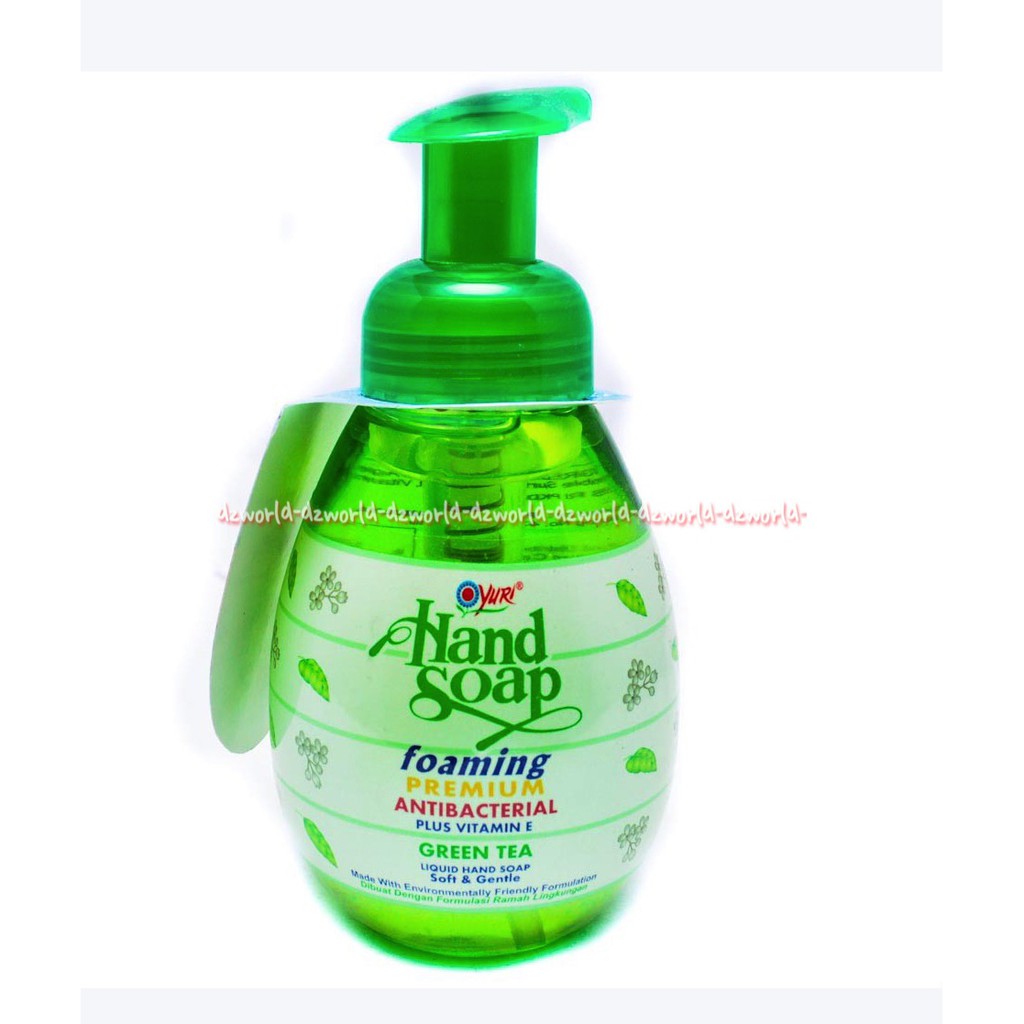 Yuri Hand Soap Foaming Green Tea 410ml Menggunakan Formula Khusus