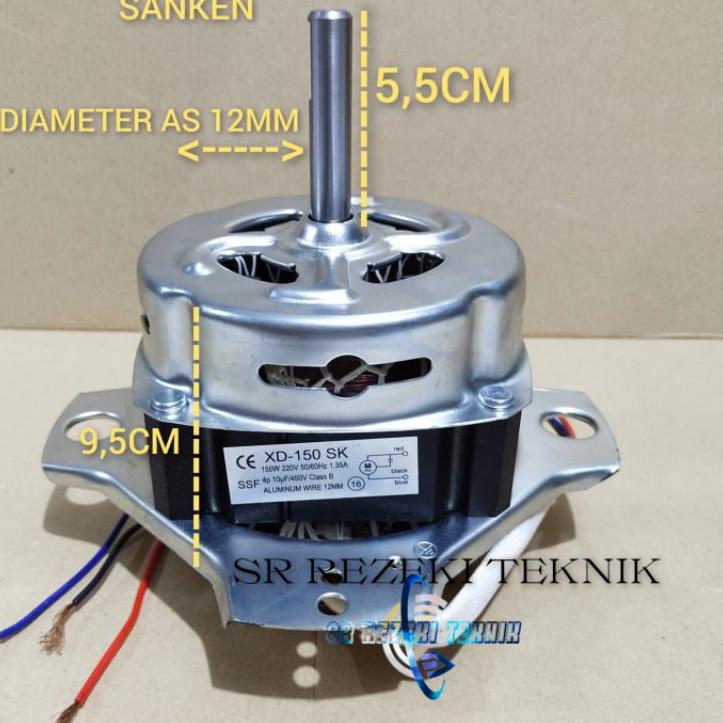 Trxa1A9m--Dinamo wash mesin cuci Sanken/dinamo sanken 2 tabung /dinamo wash kaki 2