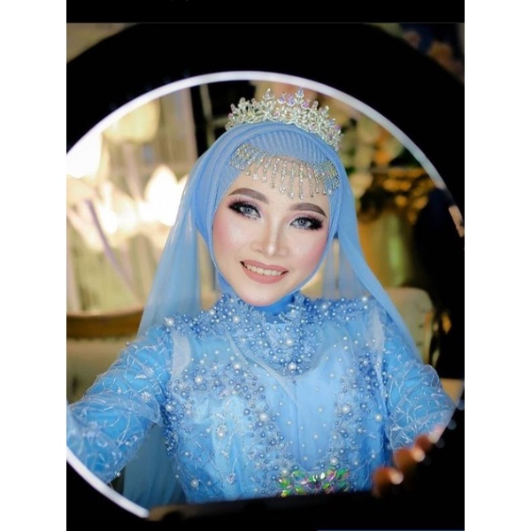 BALL GOWN BIRU FROZEN PRELOVED ISTIMEWA
