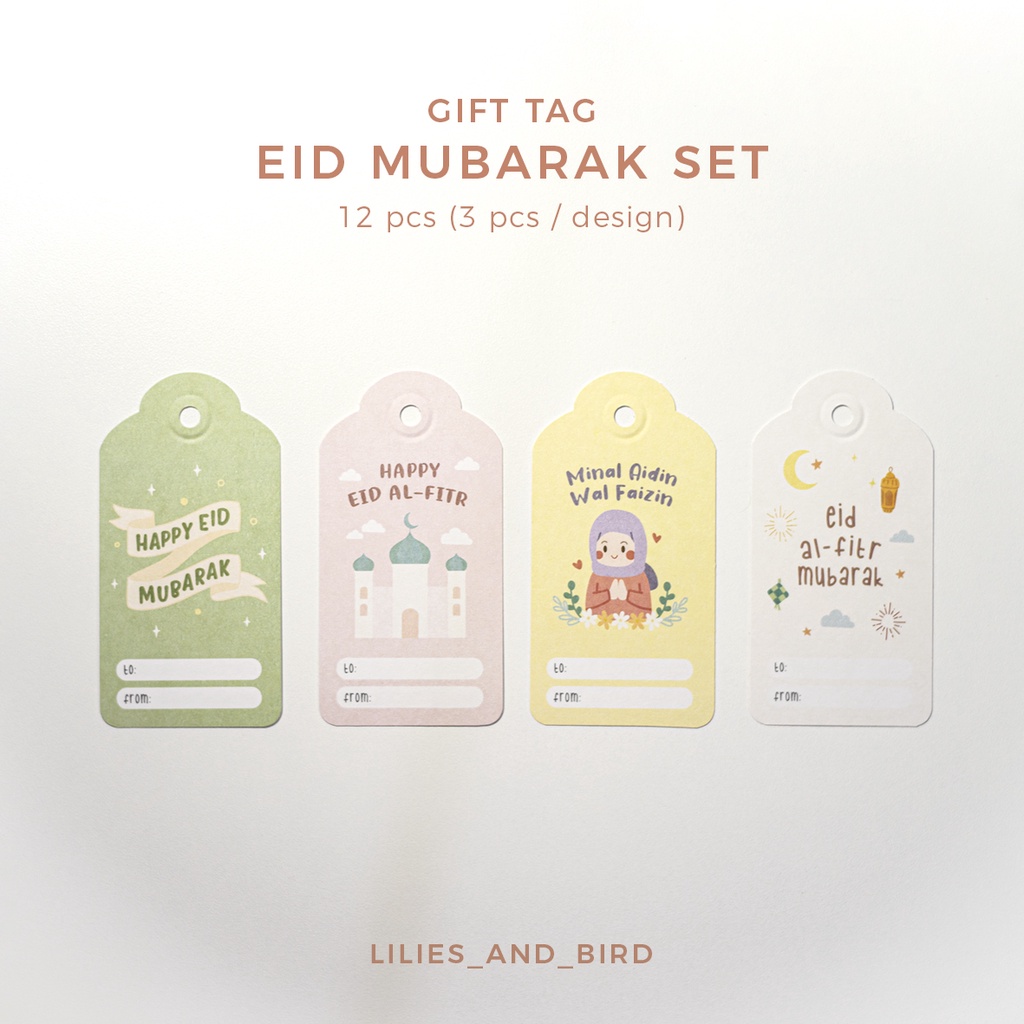 

Gift Tag Set | Eid Mubarak | Idul Fitri Series