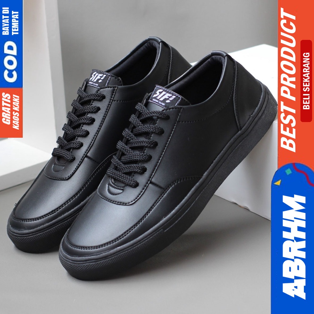 ABRHM River- Sepatu Sneakers Casual Pria Hitam