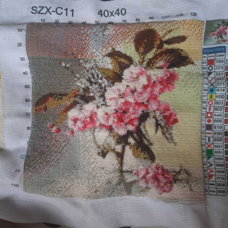 kristik jadi bunga (pajangan tinggal pasang/ kristik modern)