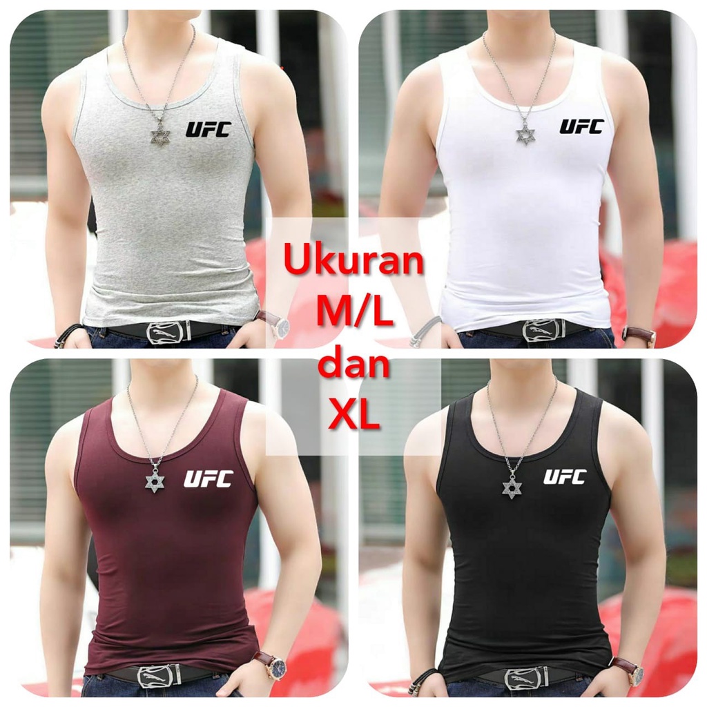 SINGLET UFC - Asgard777 / kaos oblong / kaos dalam / singlet cowok / kaos olahraga