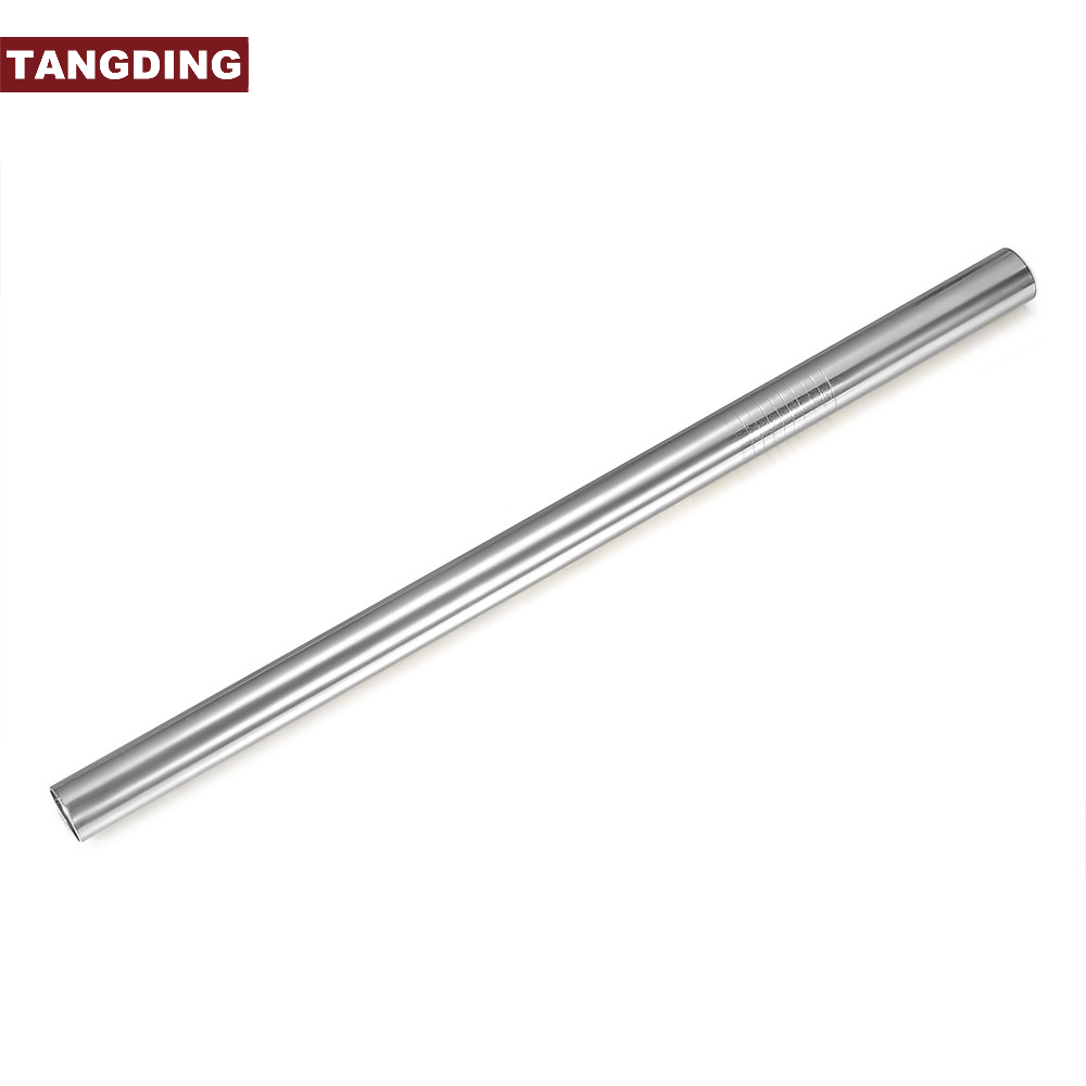 3 / 5pcs 316 Sedotan Lurus Lebar Bahan Stainless Steel Dapat Dipakai Ulang
