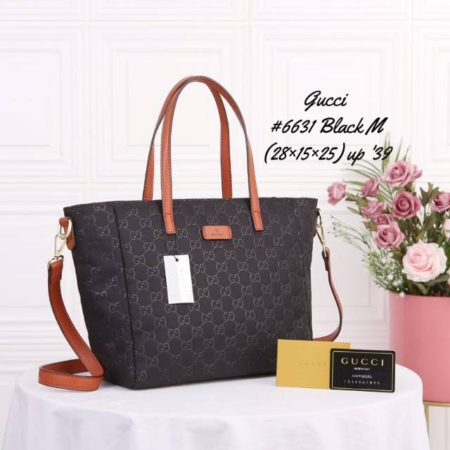 TAS GUCCI Guccissima Nylon ToteBag Medium #6631  (02)*