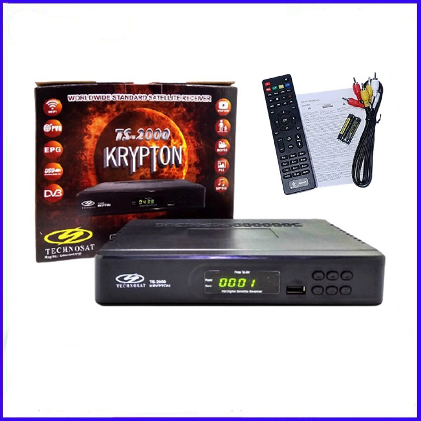 RECEIVER TANAKA KRYPTON TS-2000 PARABOLA HD TV TECHNOSAT RCV T-21 MURAH