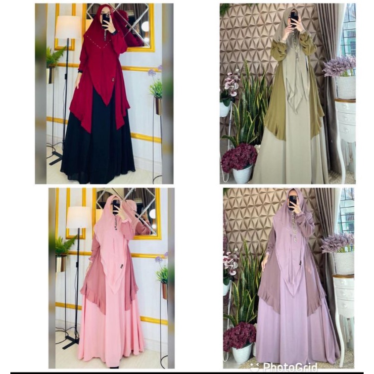 Gamis Marwah Syar'i  Set Ori by.Avrilia