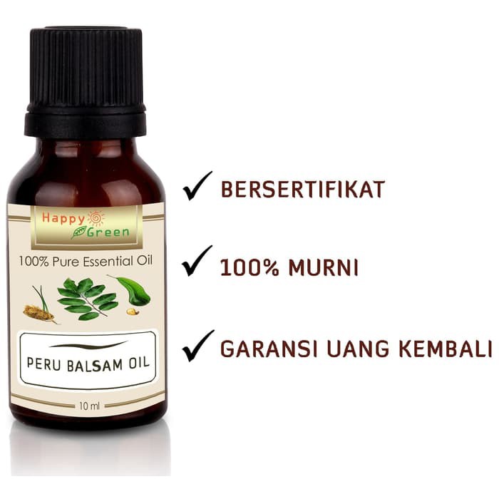 Happy Green Peru Balsam Essential Oil (10 ml) - Minyak Essential Peru