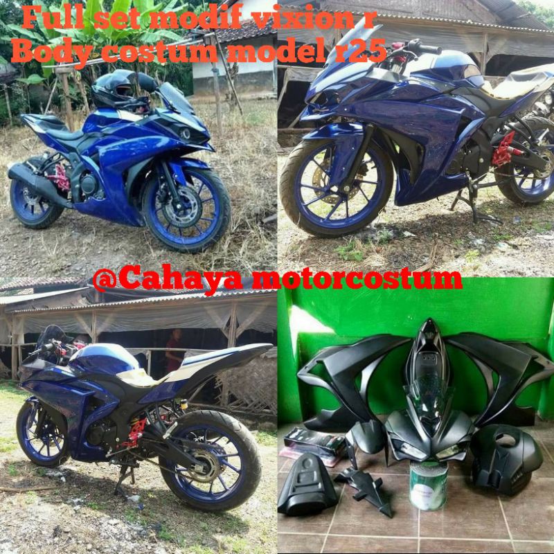 Full set body vairing vixion r modif body costum.model r25