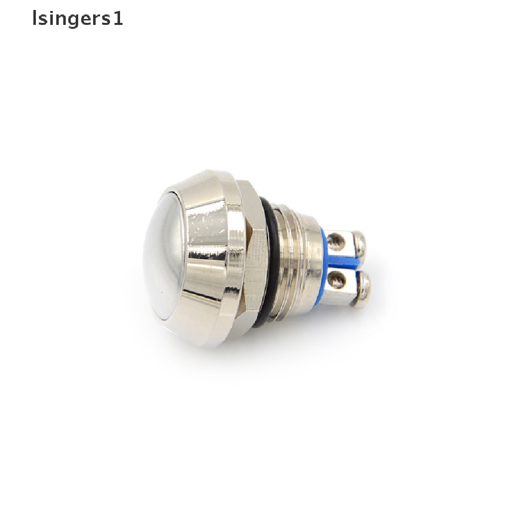 (lsingers1) Saklar Tombol Tekan Momentary 12mm Anti Air Bahan Metal