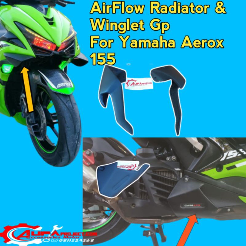 Airflow Radiator dan Winglet Gp yamaha Aerox 155