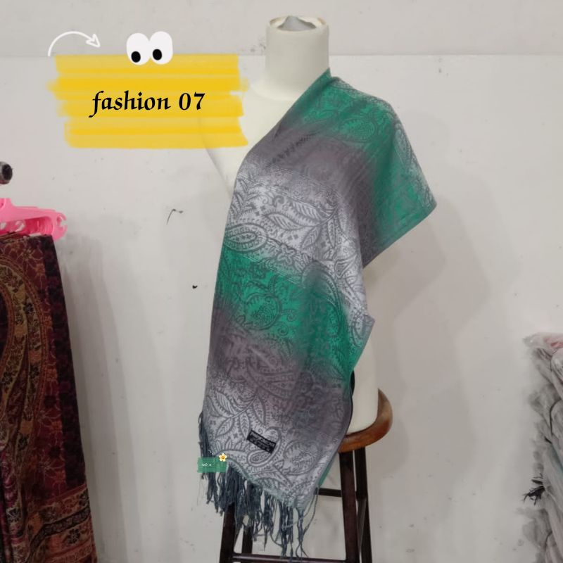 syal pashmina motif gradasi || syal || scarf || selendang || shawl || pashmina