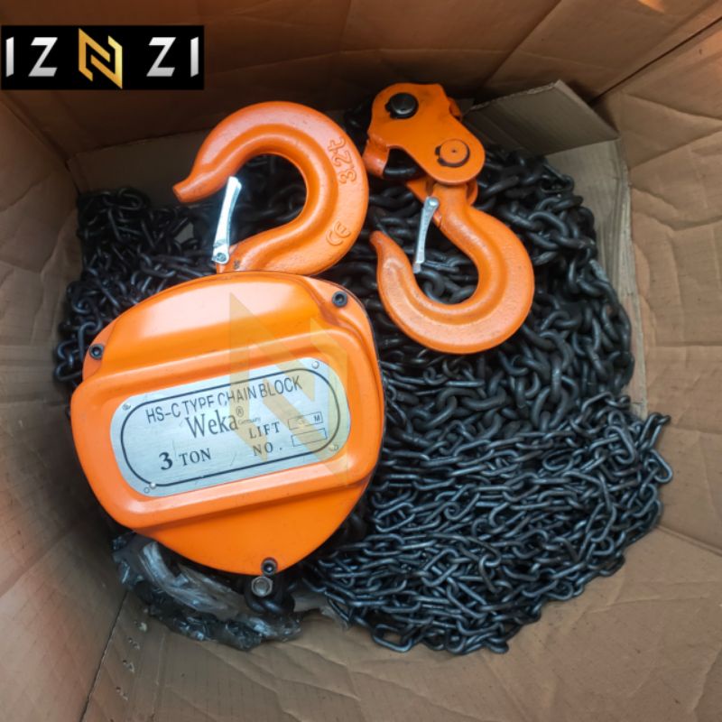 Chain Block 3 Ton 5 Meter WEKA Germany Takel 3 Ton x 5 Meter Termurah