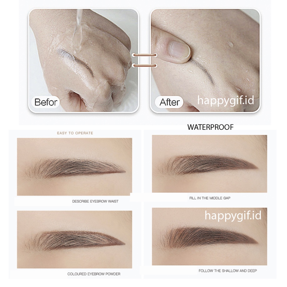 LAMEILA 3 Color Eyebrow Powder Bedak Alis LA146 3605