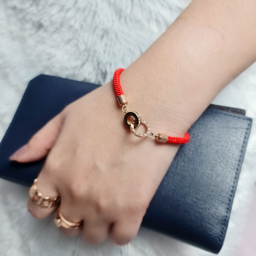 gelang tangan wanita ctr mata tali merah anti luntur