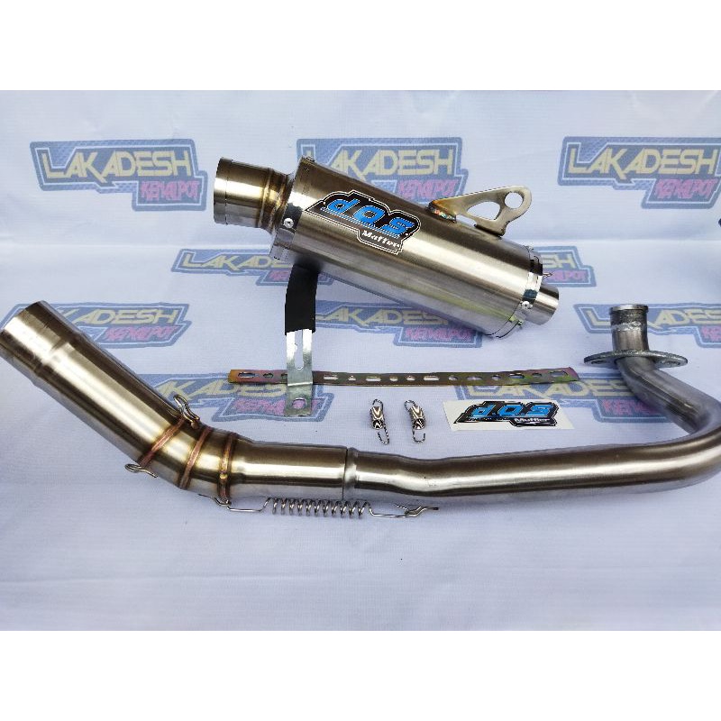 KNALPOT DOS (INLET 38/50) BEAT MIO VARIO AEROX SCOOPY NMAX PCX ADV LEXI GENIO FREEGO XRIDE SPACY DLL