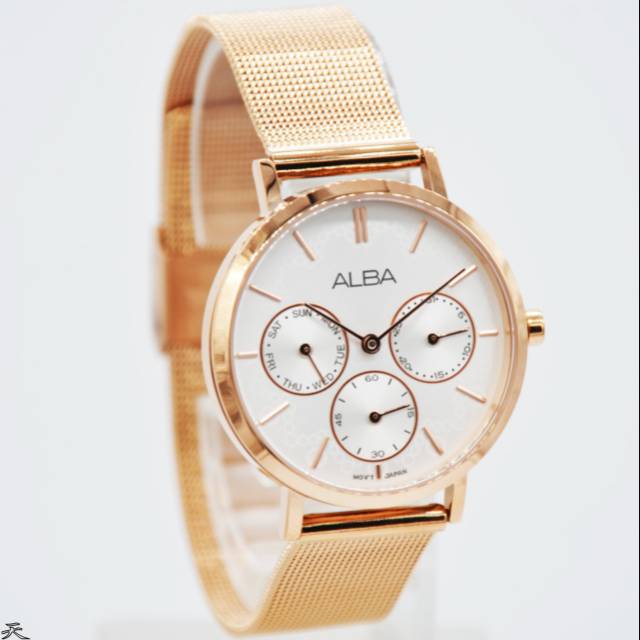Jam Tangan Wanita Alba AP6596X1 - AP6594X1 Rantai Pasir Original Murah