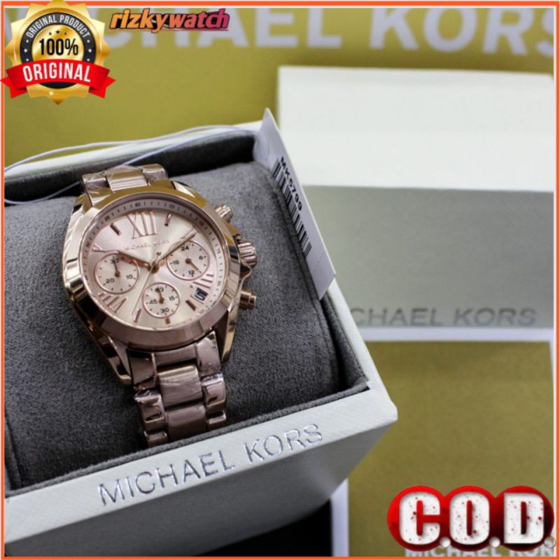 

Michael Kors MK5799 Original Rosegold Cronograph Fullset | Jam Tangan Wanita