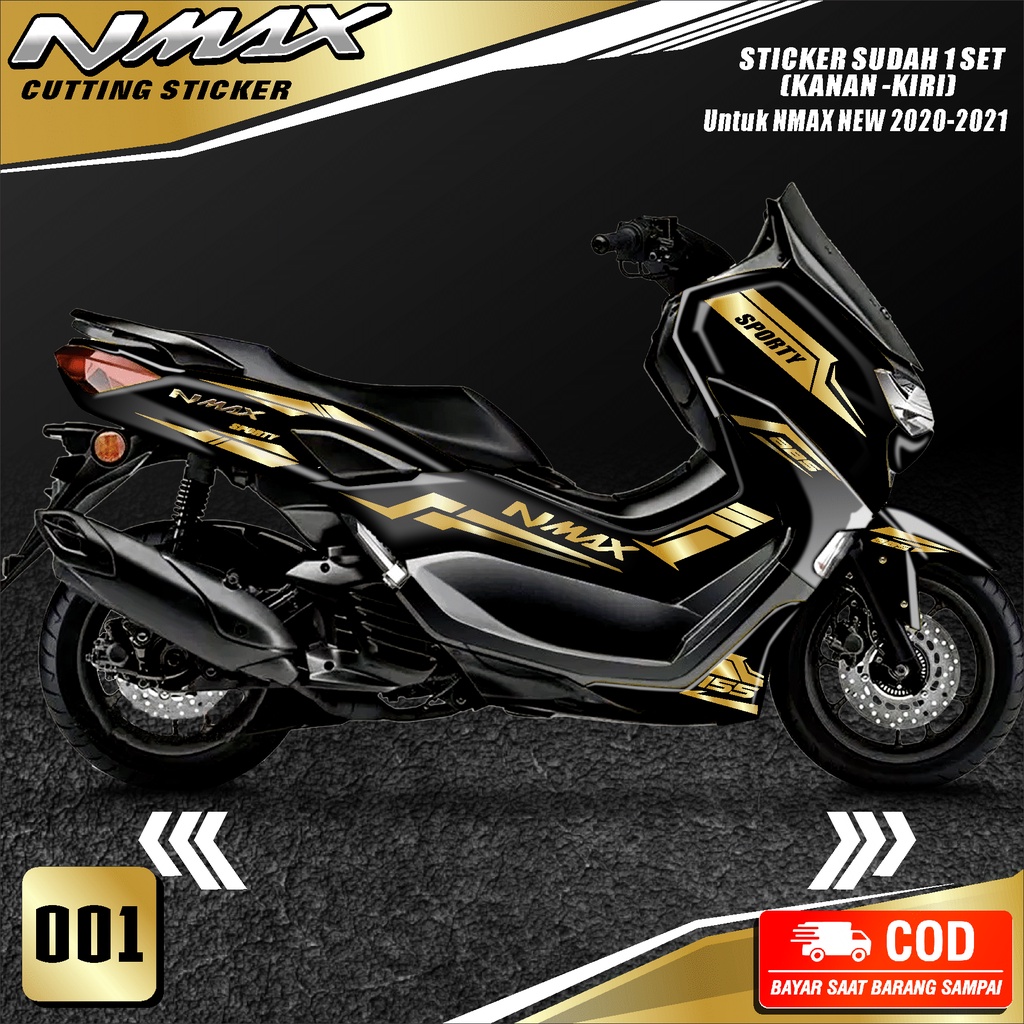 Cutting Sticker Nmax New 2020-Striping Motor Stiker Yamaha Nmax New Skotlet Sticker Satu Set minimal