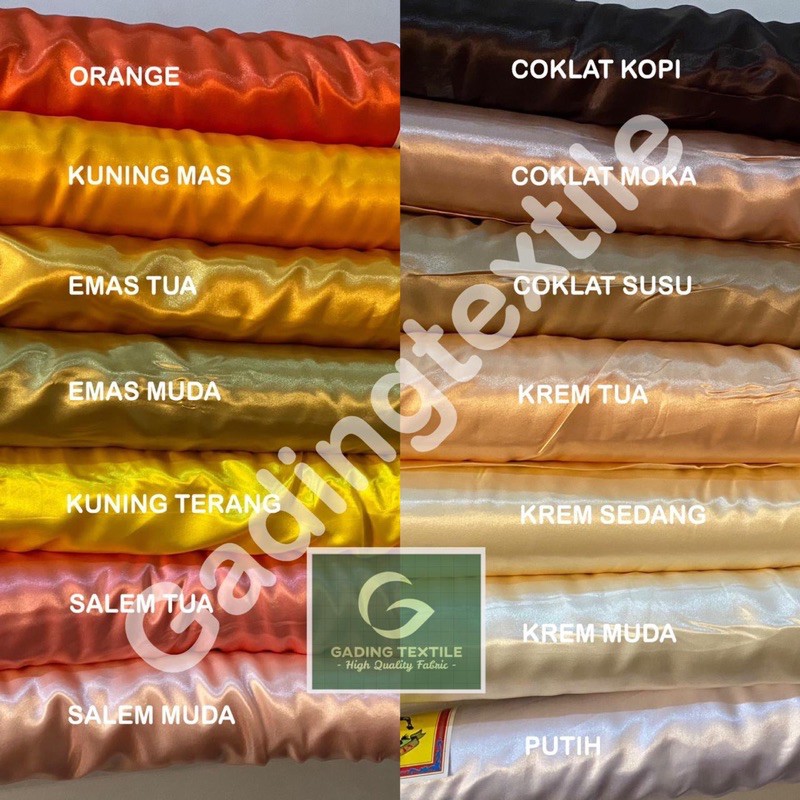 ( per roll ) Kain SATEN SATIN POLOS ENGLAND lebar 120 cm rollan bahan dekorasi dekor kerudung jilbab hijab baju bridesmaid gaun dress gamis nari craft kerajinan tangan hampers harmper parsel parcel schrunchie schruncie ikat rambut tirai gorden hordeng