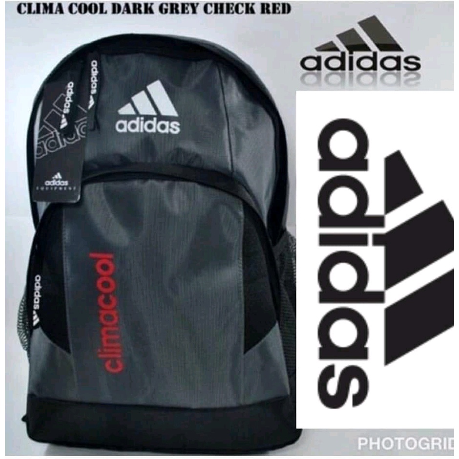 Tas Ransel Backpack Sekolah SMP SMA Kerja Cowok / Laki Laki / Cewek / Perempuan ADIDAS CLIMACOOL Mur