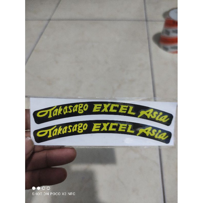 stiker takasago excel asia - stiker veleg motor (A9)