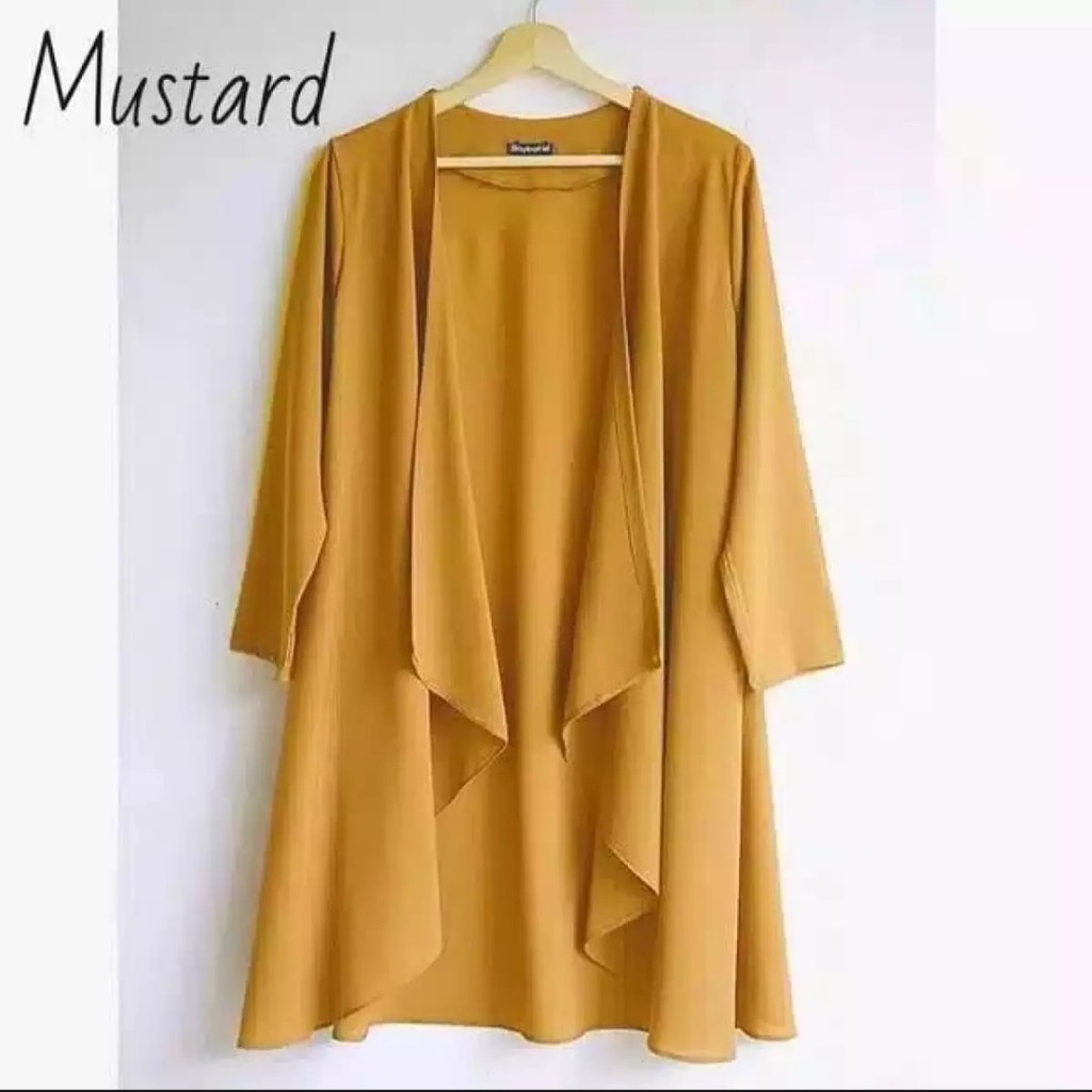 Baju Atasan Muskari Outer Cardigan Moscrepe