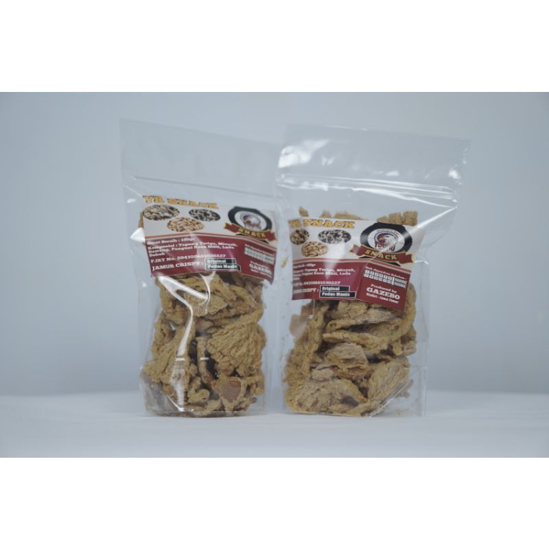 

Jamur Crispy YR Snack kemasan 1/2 Kg Ori dan pedas manis