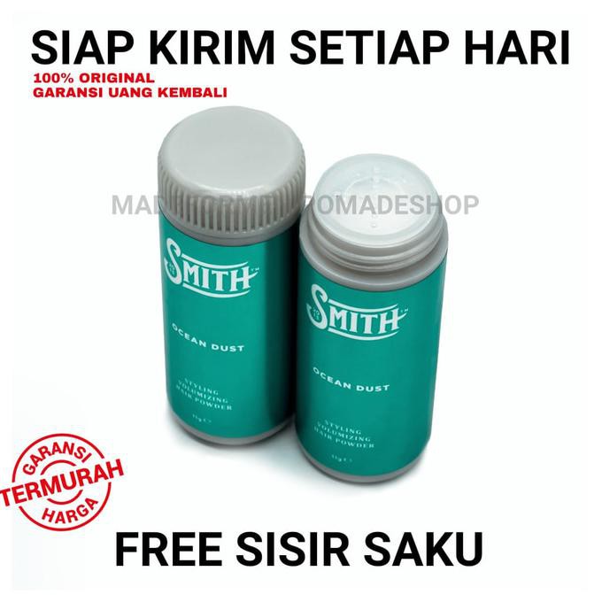 SMITH OCEAN DUST HAIR STYLING POWDER FREE SISIR SAKU BPOM TERBAIK