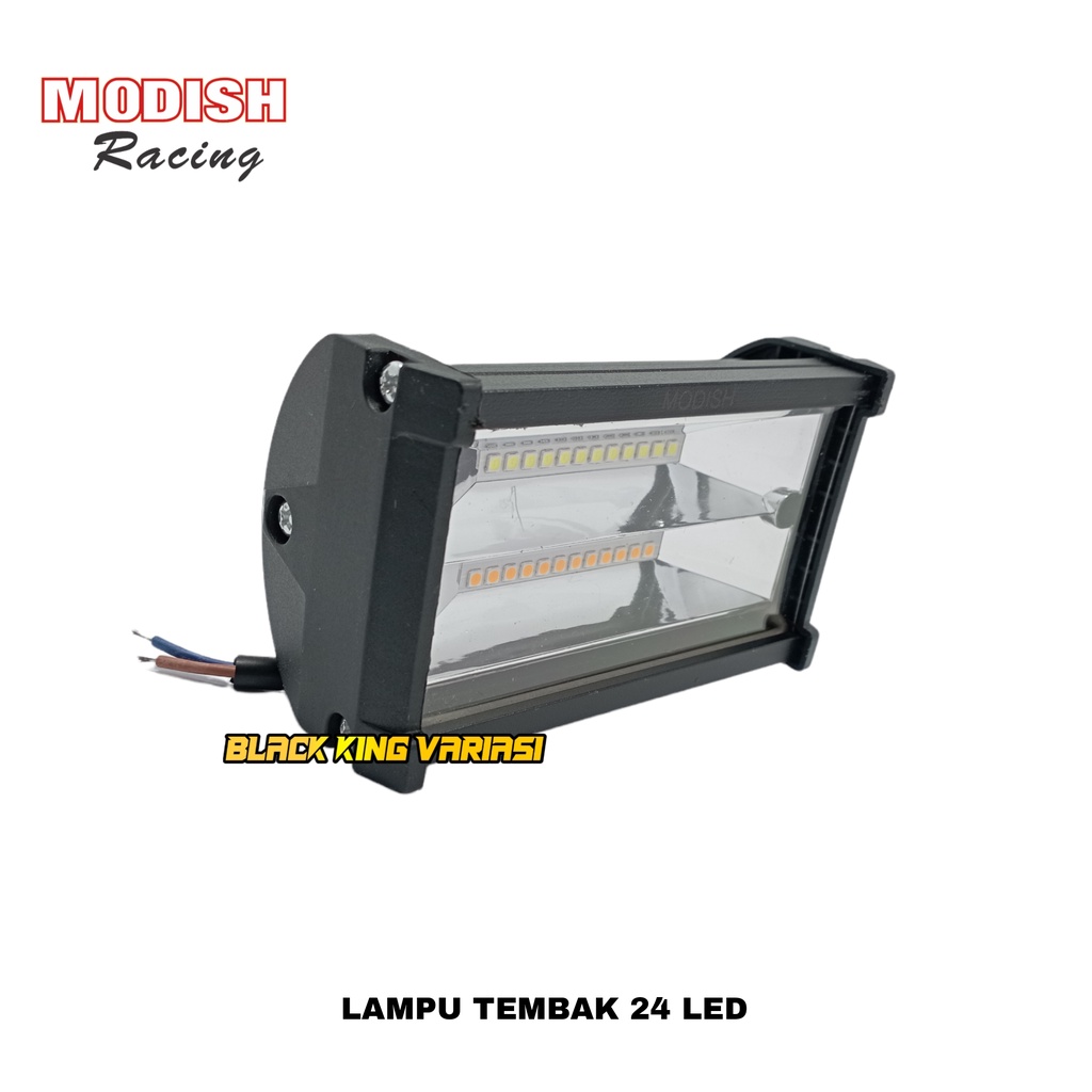 Lampu Tembak 24Mata Led Cwl 4597 2Warna White Yellow Strobo