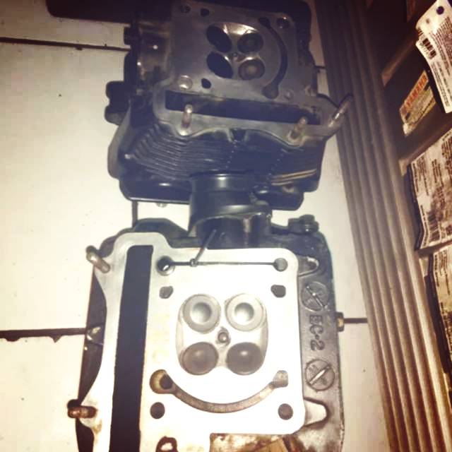 Blok head satria fu copotan motor std full isi