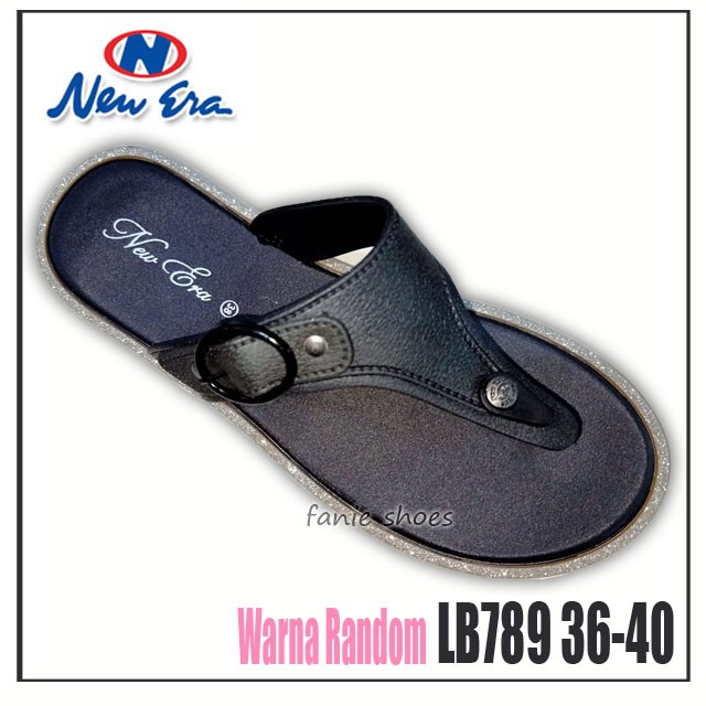 New Era LB 789 36-40 Sandal Flat Wanita Karet Ringan Murah / Sadnal Sehari-hari