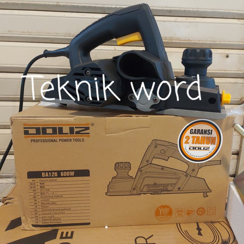 MESIN PLANER DOLIZ BA 126 600W MESIN SERUT KAYU DOLIZ BA126 KETAM DOLIZ BA 126