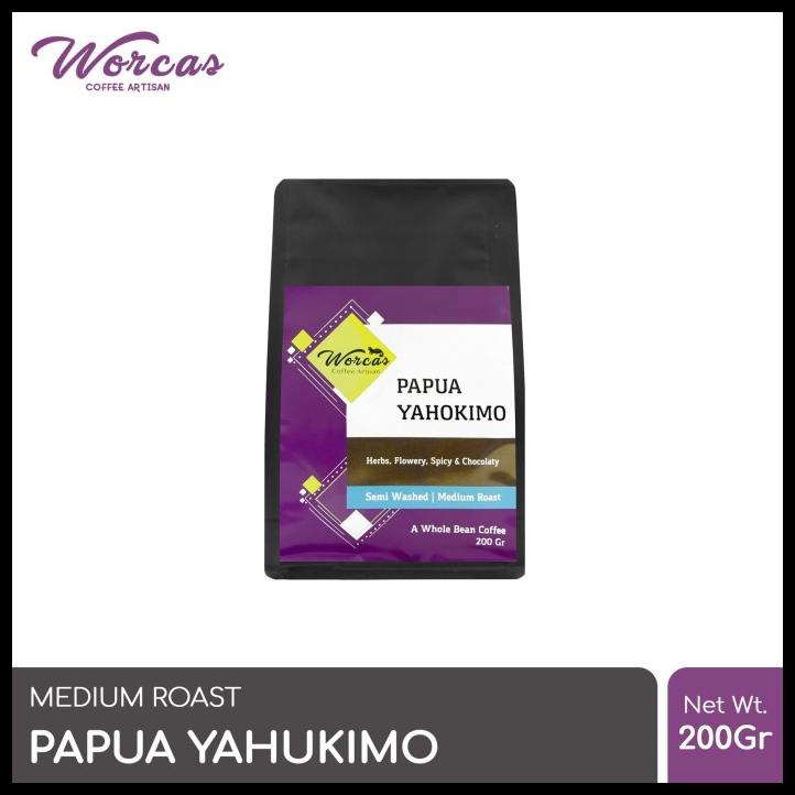 

Worcas Arabica Papua Yahukimo 200 Gram - Medium Roasted Coffee