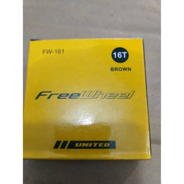 Freewhell single speed gir belakang 16 T 18 T brown original united