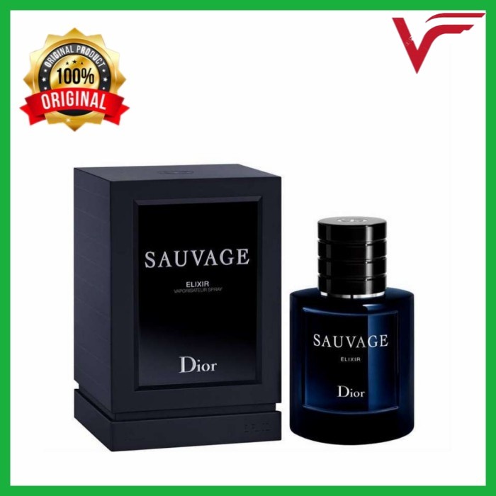 PARFUM ORIGINAL DIOR SAUVAGE ELIXIR 60 ML FULL BOX SEGEL