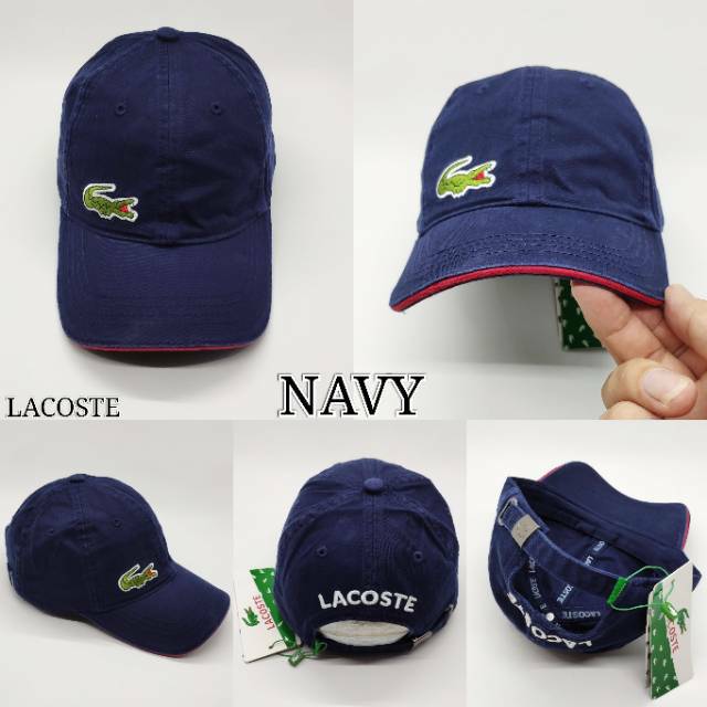 Topi baseball import logo buaya Kiri