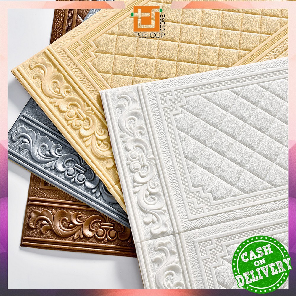 OFM-C217 - C224 Wallpaper 3D Foam Motif / Wallfoam Sticker Dinding Kamar / Walpaper Dinding Bata-5