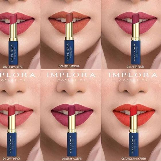 implora intense matte lipstick long lasting finish