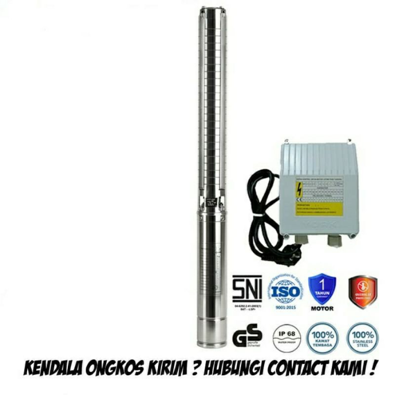 POMPA SUBMERSIBLE YORK - 4 SYK 14-7 (SS) - 3HP - 220V - POMPA