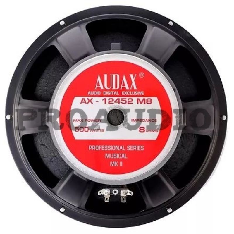 Speaker Audax AX12452 Full Range 12 Inch AX 12452 M8 Original