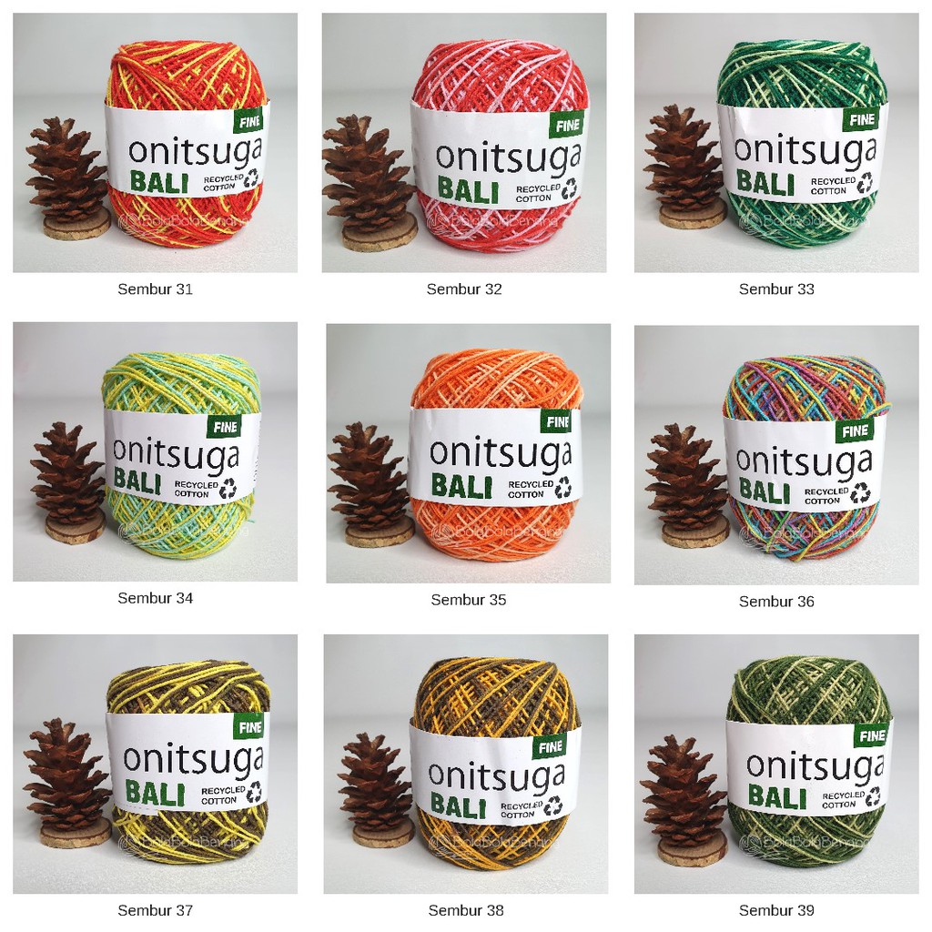 Benang Rajut Katun Bali Onitsuga - Sembur