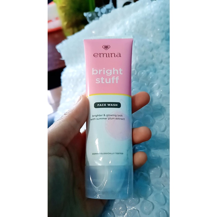 Emina Bright Stuff Face Wash 50ml Sabun Muka Cerah Glowing Anti Kusam RUMAH CANTIK