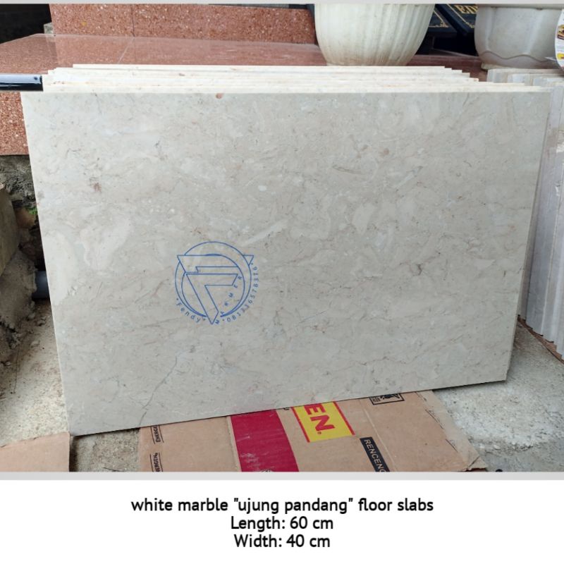 Lembaran lantai marmer putih ujung pandang 60x40 harga bijian