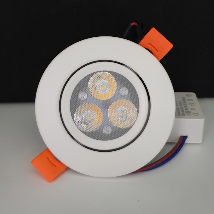 ELEKTRONIK LAMPU LAMPU DOWNLIGHT LED SPOT 3 WATT HANLITE BODI BESAR ORIGINAL-PROMO-SALE