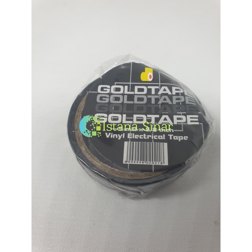 Goldtape Solasi Hitam 5/8 INCH Isolasi Listrik PVC Goldtape MURAH