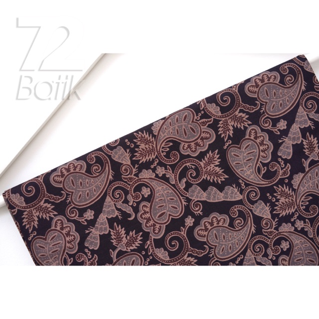 KAIN BATIK PREMIUM Bahan Katun Warna Hitam Item Black 723950 Cap 72 Jarik Jarit Samping Kebat Panjang Batik Katun Modern Premium Bahan Seragam Batik Pernikahan Kantor Keluarga Murah Kamen Jadi Batik Bali Lembaran