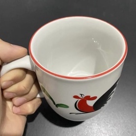 Mug Gelas Keramik Ayam Jago Mug Kopi Tanpa Tutup