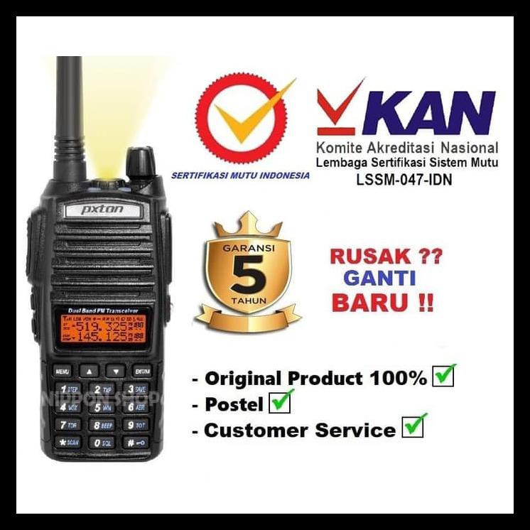 . Radio Ht Handy Talky Baofeng Uv 82+ Headset Original, UV-82, UV82 TERMURAH